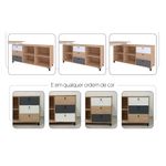 Escritorio-Next-Blanco-Roble-Grafito-3-cajones-160x138x7-cm