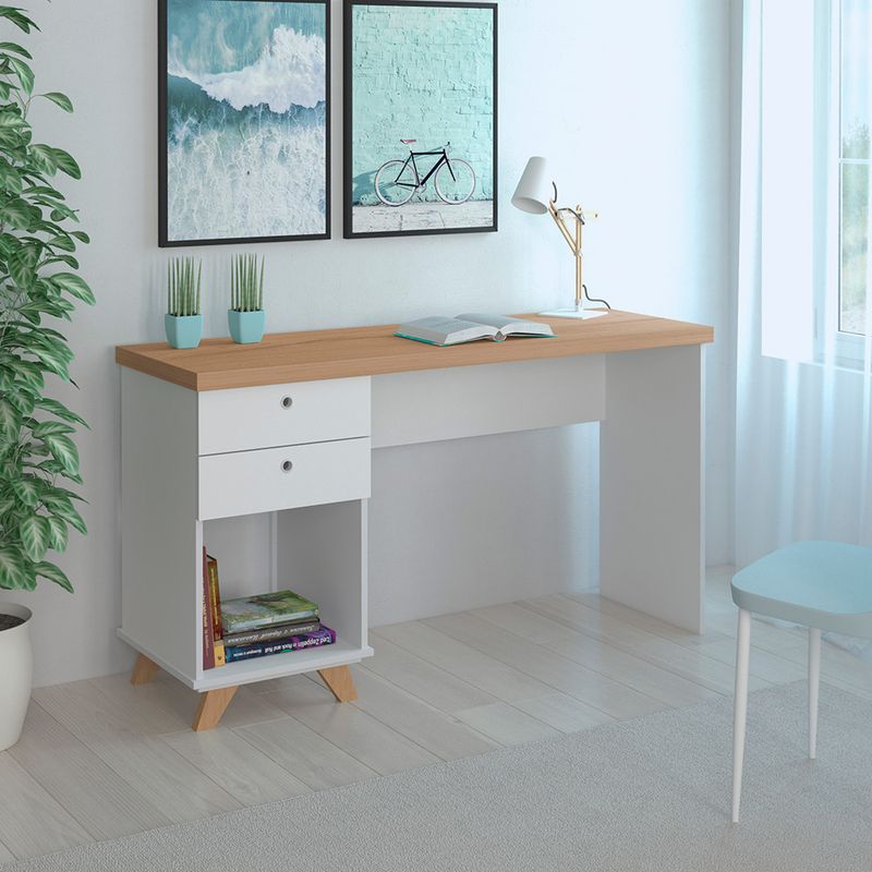 Escritorio-Sky-Blanco-Olmo-2-cajones-135x44x75-cm