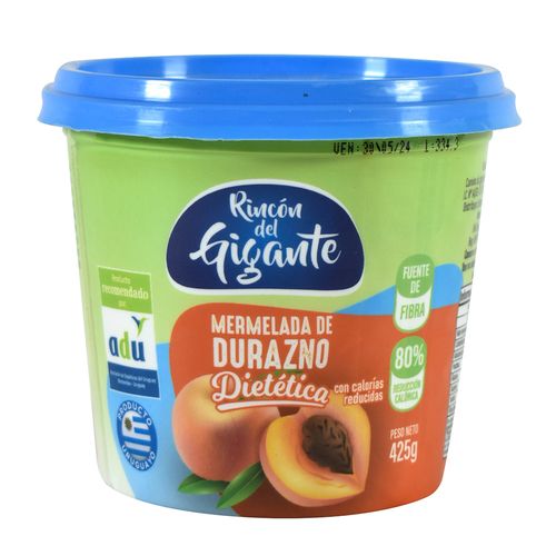 Mermelada durazno Diet RINCON DEL GIGANTE 425 g