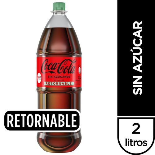 Refresco COCA COLA sin azúcar 2 L Retornable
