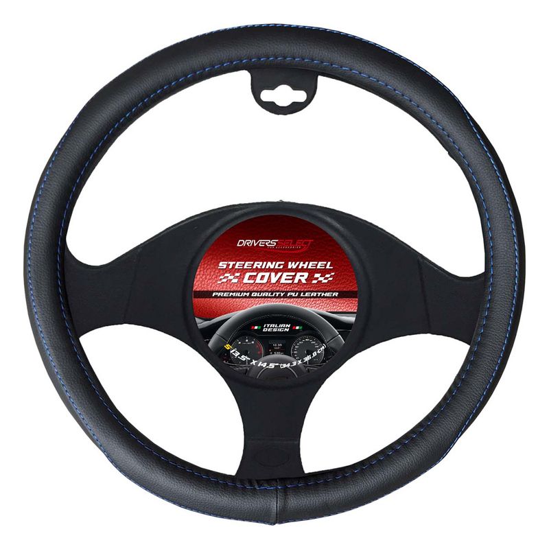 Cubrevolante-de-cuero-Pu-hilo-azul