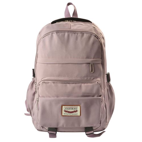 Mochila lisa 2 bolsillos al frente varios colores