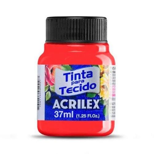 Pintura ACRILEX para tela rojo fluo