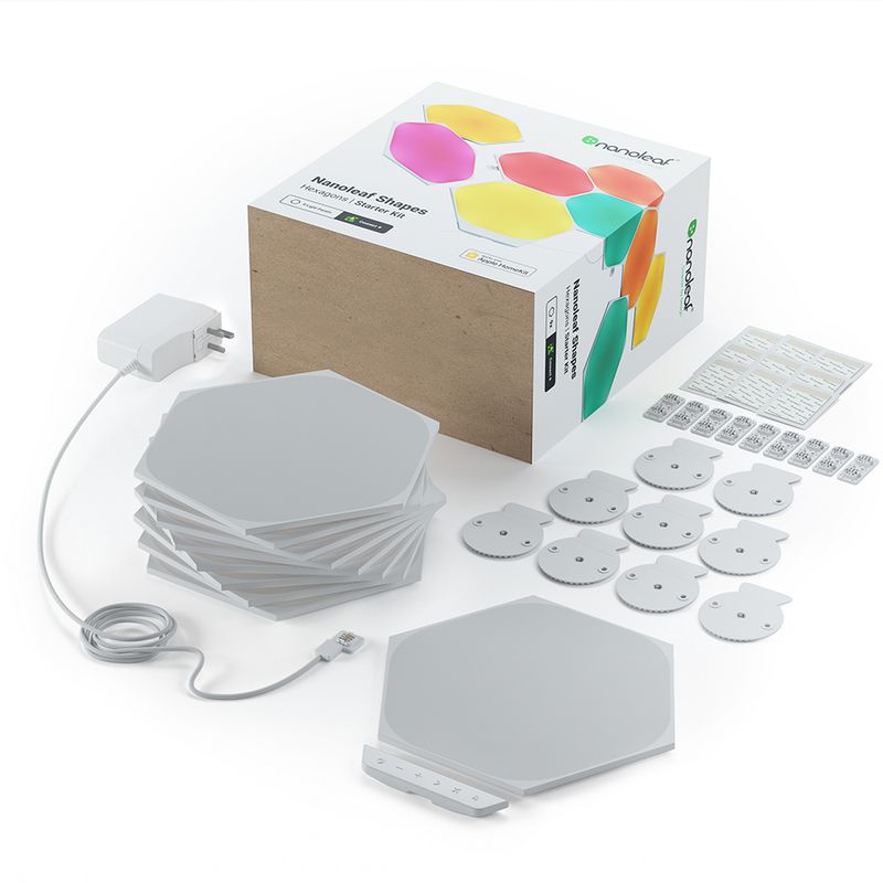 -Kit-7-luces-LED-Smart-Hexagonal-NANOLEAF-Nl42-7017Hx-7Pk