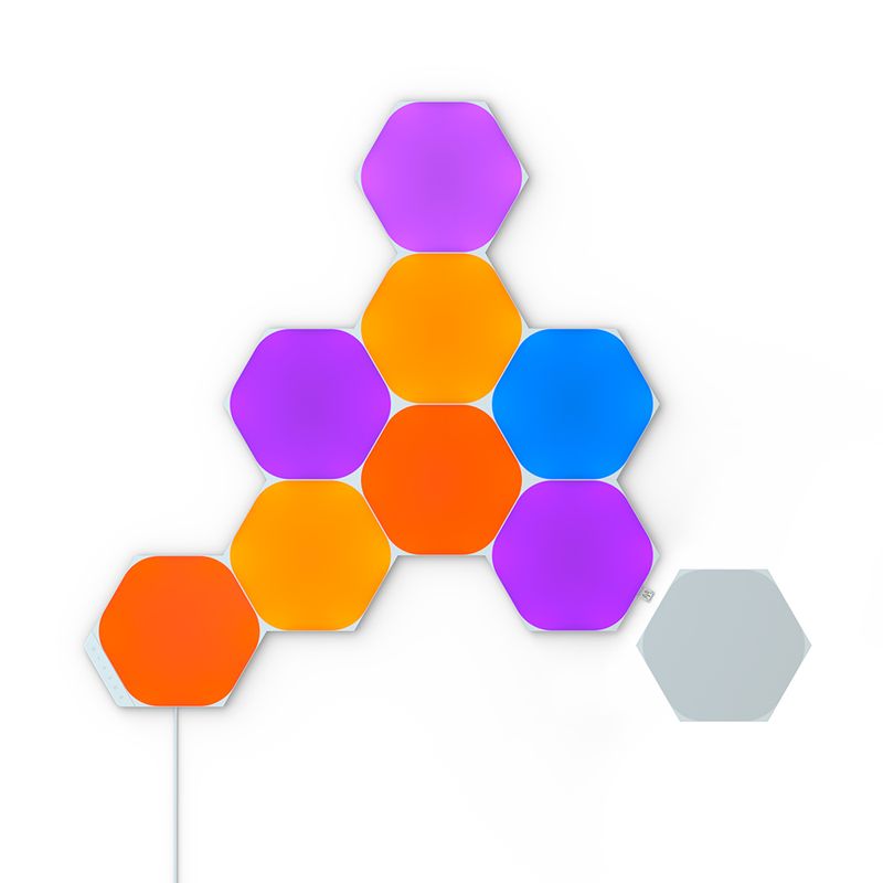 -Kit-7-luces-LED-Smart-Hexagonal-NANOLEAF-Nl42-7017Hx-7Pk