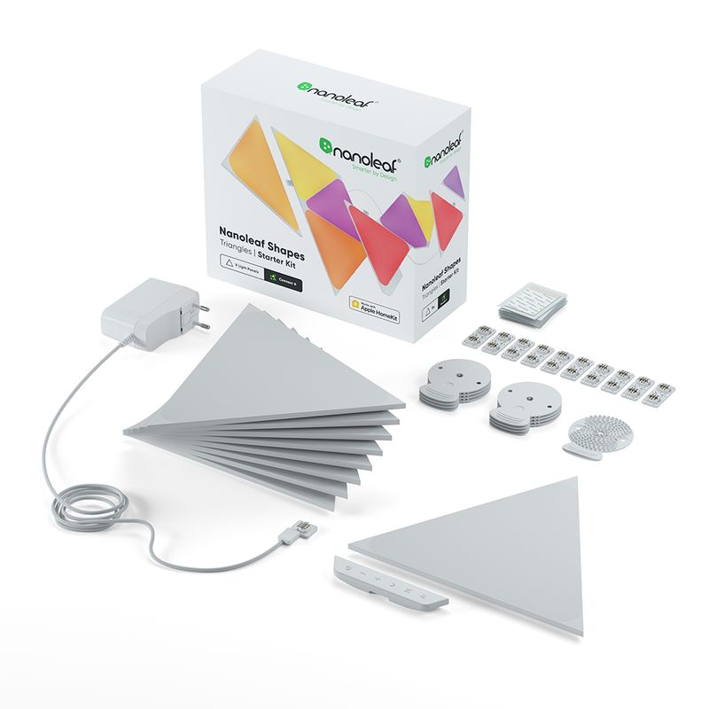 Kit-7-Luces-LED-Smart-triangular-NANOLEAF-Nl47-7017Tw-7Pk