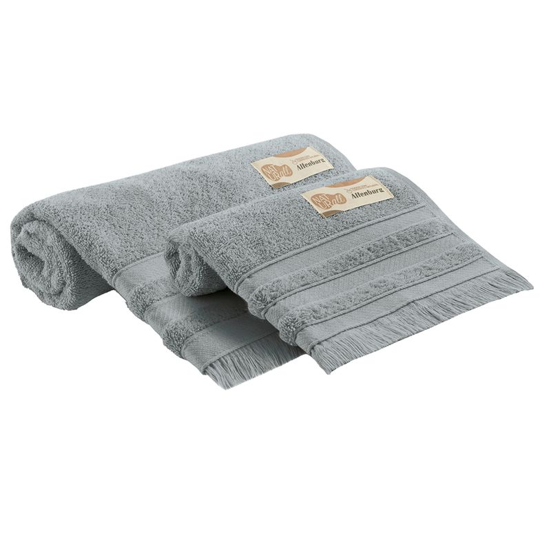 Juego-de-toallas-ALTENBURG-linea-naturall-color-gris-baño-70x140cm-50x80cm