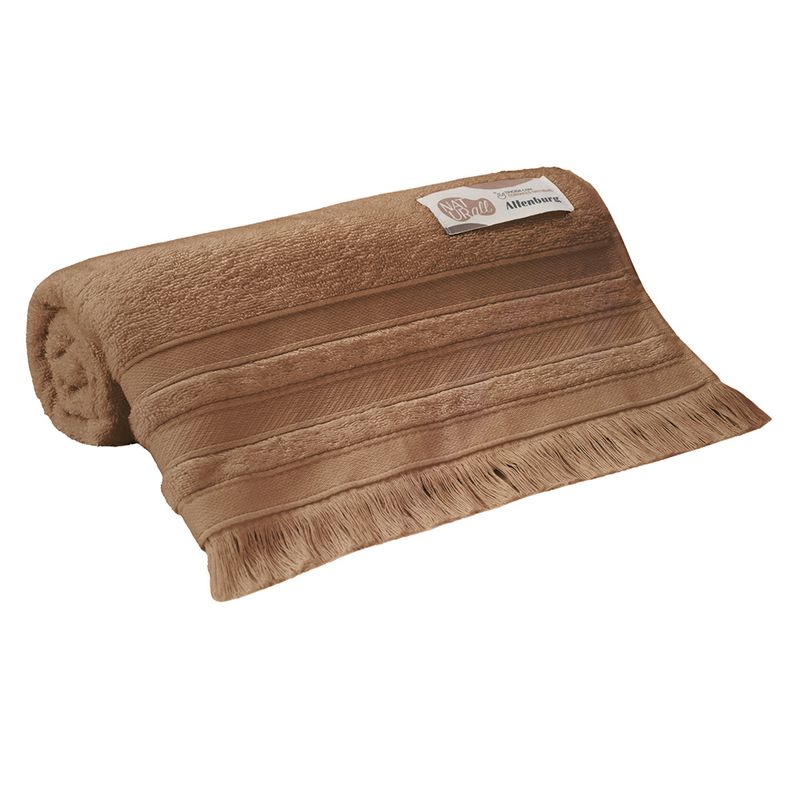 Juego-de-toallas-ALTENBURG-linea-naturall-color-marron-baño-70x140cm-50x80cm