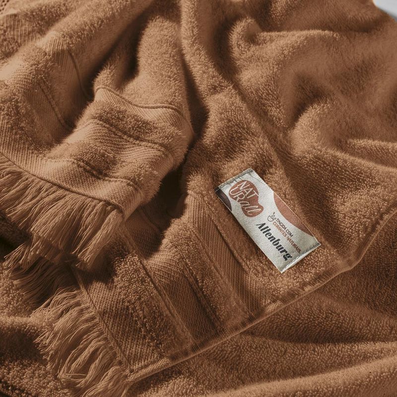 Juego-de-toallas-ALTENBURG-linea-naturall-color-marron-baño-70x140cm-50x80cm