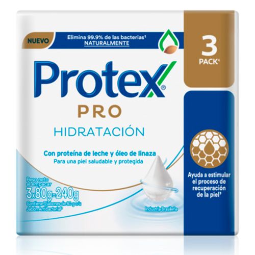 Pack x3 jabón de tocador PROTEX hidratación 80 g