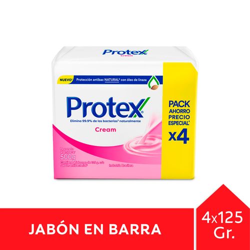 Pack x 4 jabones PROTEX Cream 125 g