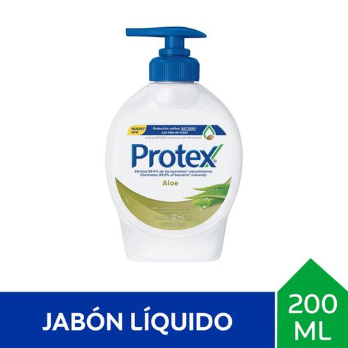 Jabón líquido PROTEX Aloe con válvula 221 ml