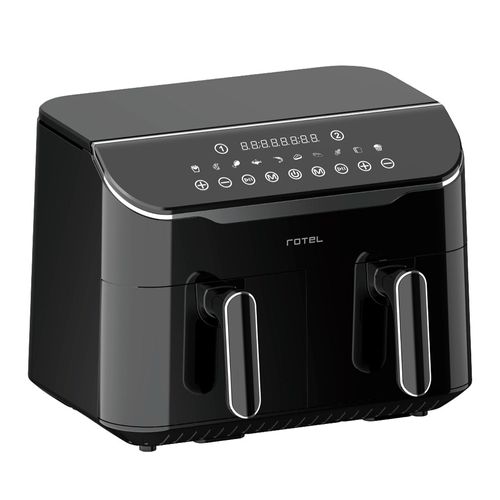 Freidora sin Aceite Dual 4+4 Litros Digital ROTEL
