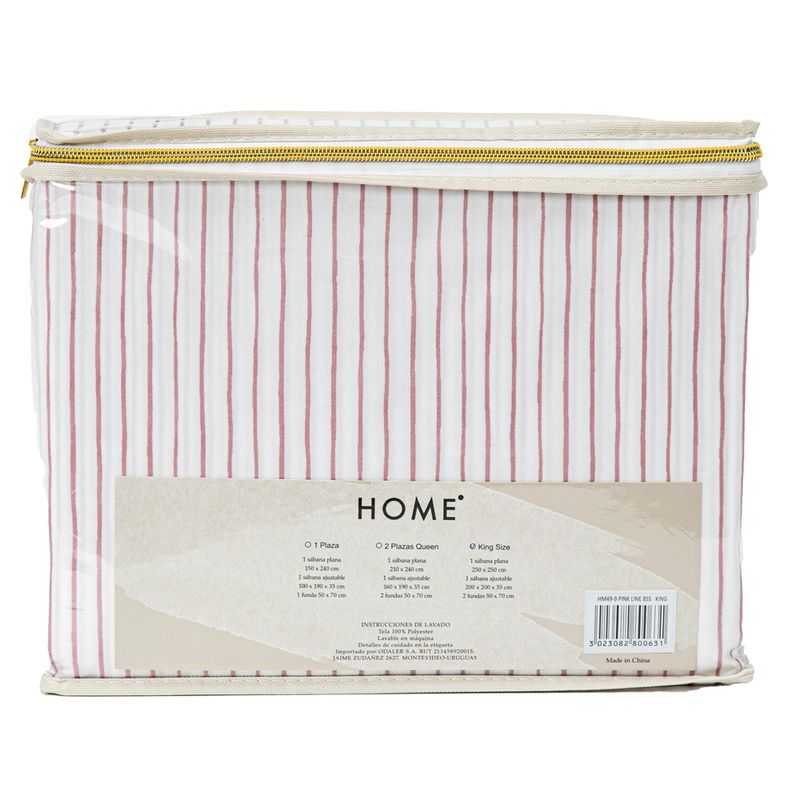 Juego-de-Sabanas-HOME-King-Size-estampado-lineas-rosa