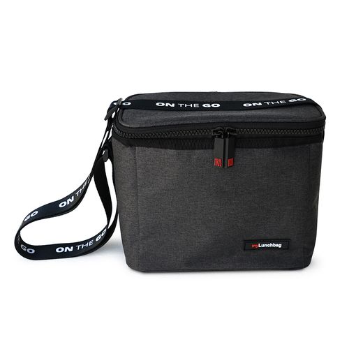 Lunchera On The Go 4 L Negro Marmolado