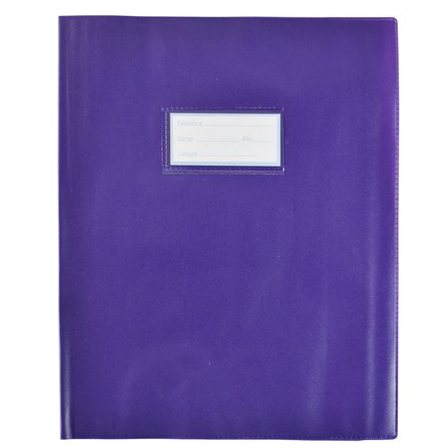 Forro para cuaderno en pvc violeta