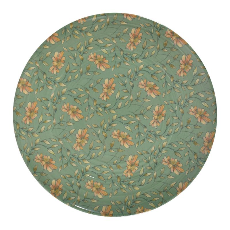 Plato-llano-melamina-267-cm-Flores-verde-essex