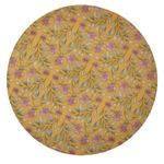 Plato-llano-melamina-267-cm-Flores-Dorado-Essex