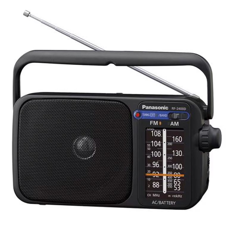 Radio FM portatile Panasonic, batteria e Italia