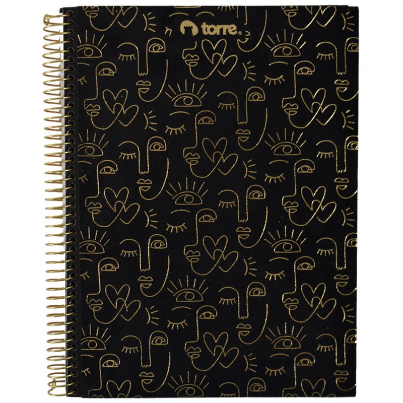 Cuadernola-TORRE-Velvet-con-espiral-dorado-120-hojas-7-mm