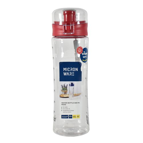 Botella En Tritan 600 ml Super Lock roja