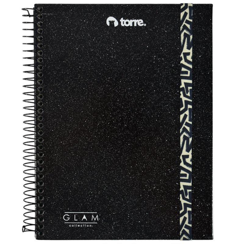 Cuadernola-TORRE-Glam-tapa-brillante-con-espiral-120-hojas