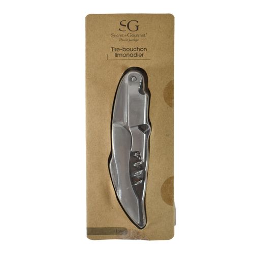 Abridor de botella acero inoxidable 12 cm gris