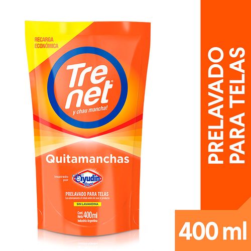 Prelavado Trenet Oxi Hyperactive doy pack 400 ml
