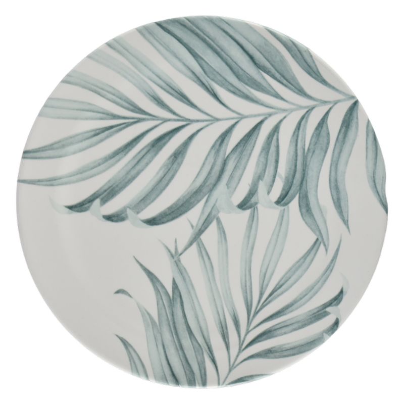 Plato-para-postre-melamina-216-cm-diseño-verde-hojas