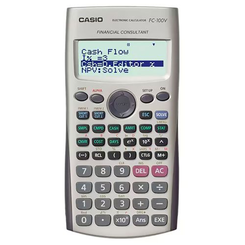 Calculadora financiera CASIO Mod. FC-100V