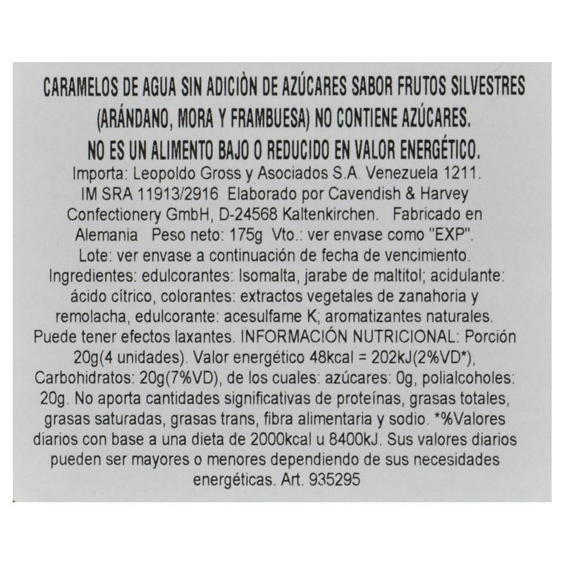 Caramelos-CAVENDISH-Light-Wildberry-175-g