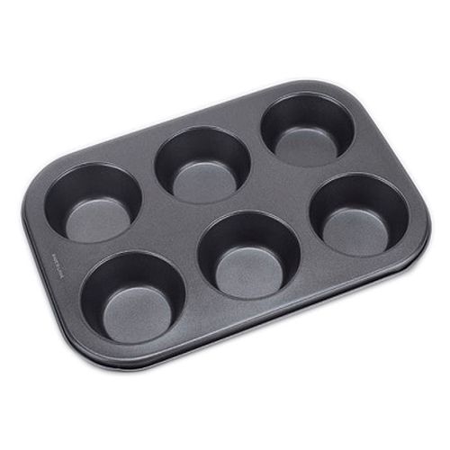Molde 6 muffin antiadherente 26.8x18.8x3 cm