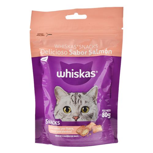 Snack salmón WHISKAS 80 g