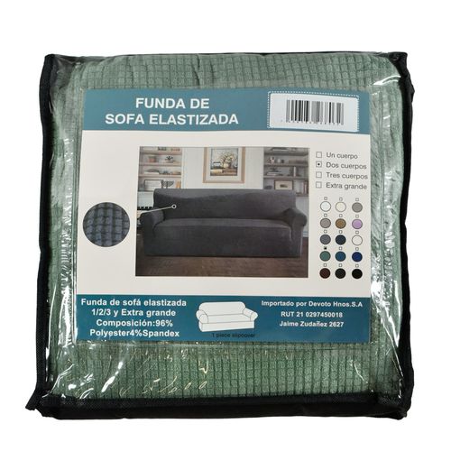 Funda sofá Punto Jacquard 2 cuerpos Verde 14