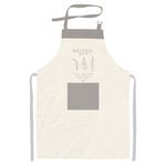 Delantal-con-peto-Linea-Vip-Flores-Helechos-Gris