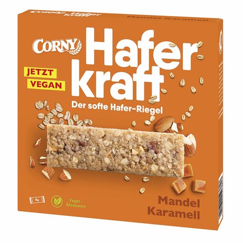 Barra de avena con almendras y caramelo CORNY 4 x 35 g