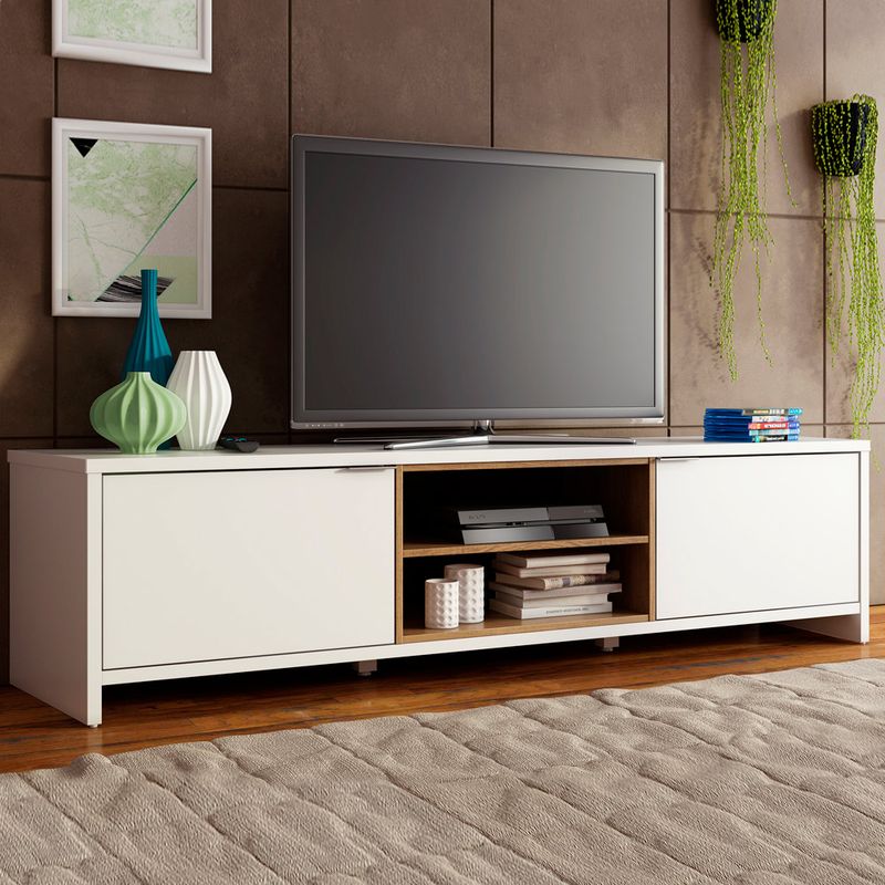 Rack-para-TV-75--Metz-2-Puertas-Blanco