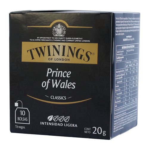 Té TWININGS prince of wales 10 un.