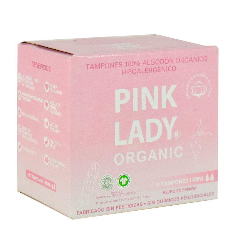 Tampon-Alg-Don-Org-Nico-Pink-Lady-Mini-x-18-un.