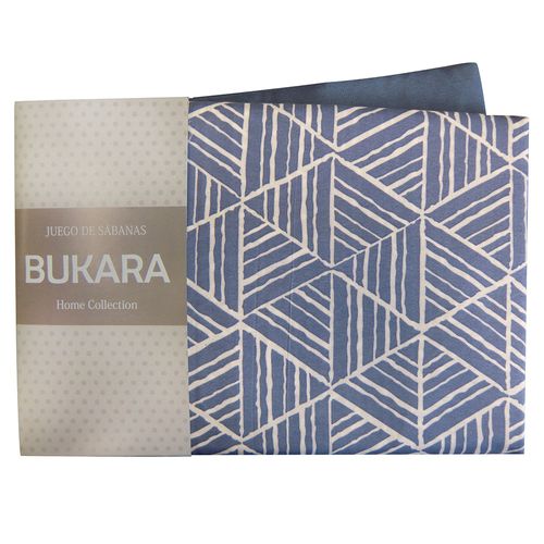 Juego de Sábanas 1 1/2 Plaza Plus Bukara Estampada