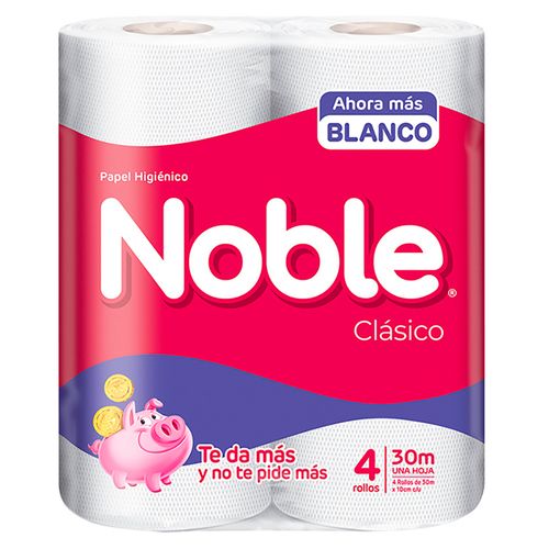 Papel higiénico Noble 4 un. 30 m