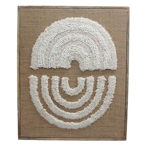 Cuadro de tapiz con marco de madera 45x55 cm
