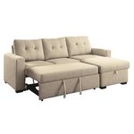 Sofa-cama-2-plazas-beige-con-cheslon