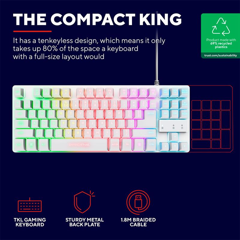 Teclado-Gaming-TRUST-Thado-GXT833-iluminacion-tkl-blanco