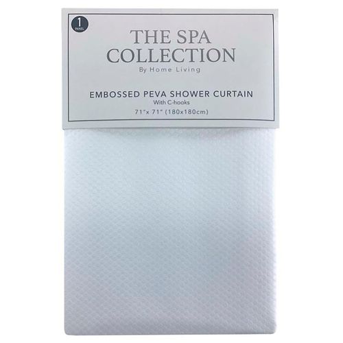 Cortina para Baño 180x180 cm Blanco Peva