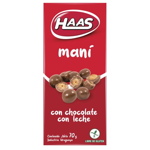 Maní con Chocolate con Leche HAAS 70 g