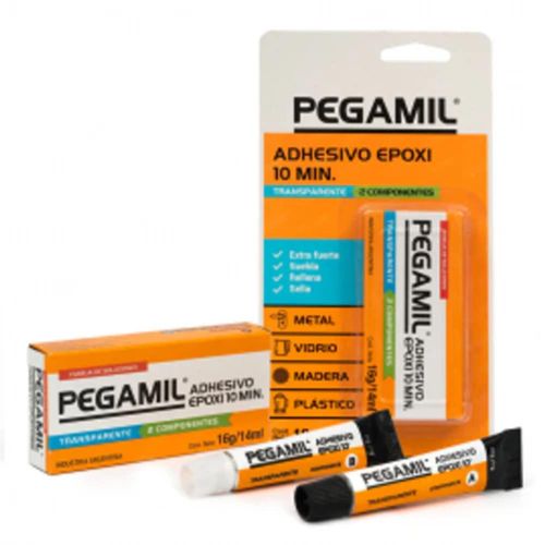 Adhesivo PEGAMIL epoxi trans.14 ml  blis