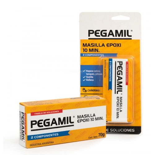 Adhesivo PEGAMIL masilla epoxi 10 m  70 gr blis