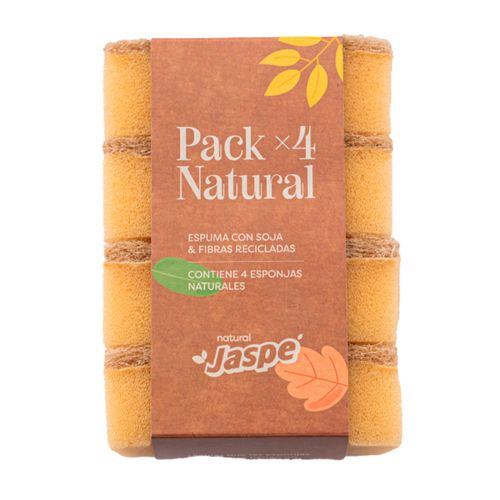 Pack x 4 Esponjas Natural JASPE