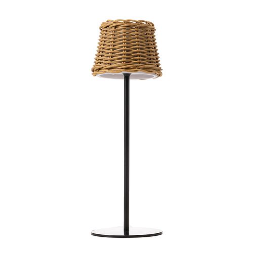 Lámpara de Mesa Led 3W de Ratán D:13 cm x h37 cm